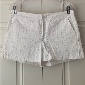 Eyelet Short Stripes of Flowers